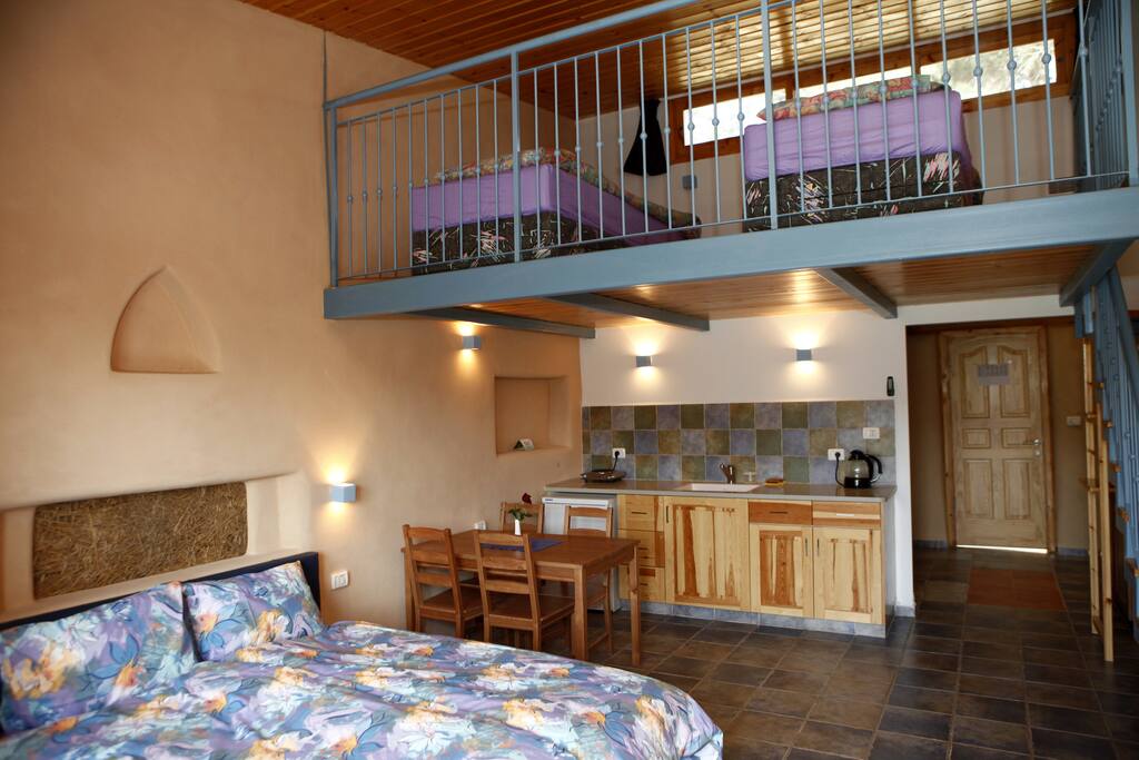 Kitchen & Loft above the Living room