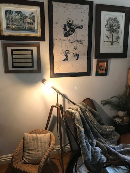 comfy reading corner