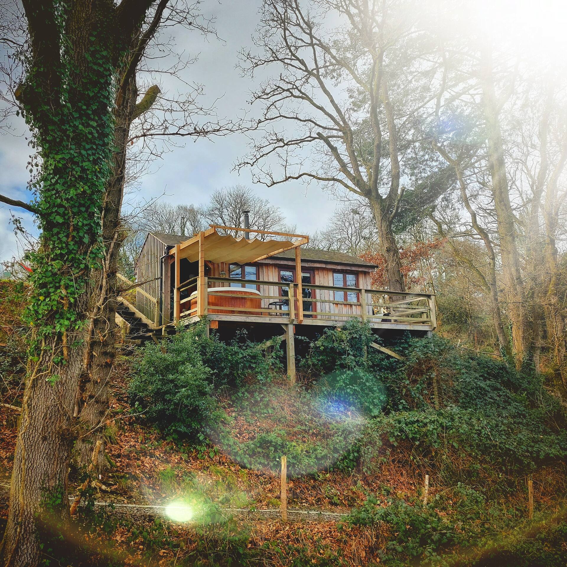 George Cabin with covered private Hot tub