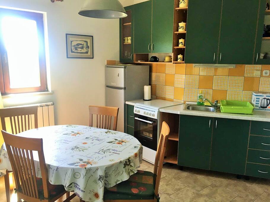 kitchen with dining table