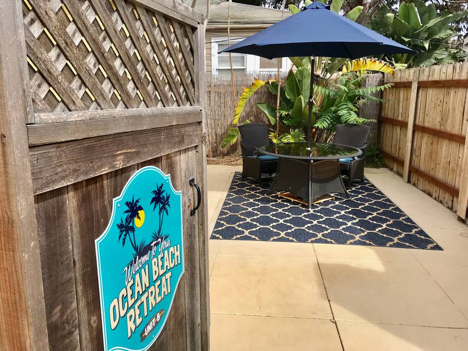 Private outdoor patio