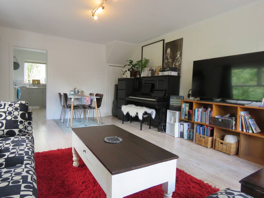 Downstairs living and dining room