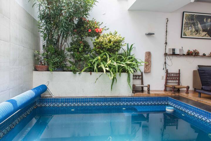 Private Condesa House with pool in calm street gallery image 2