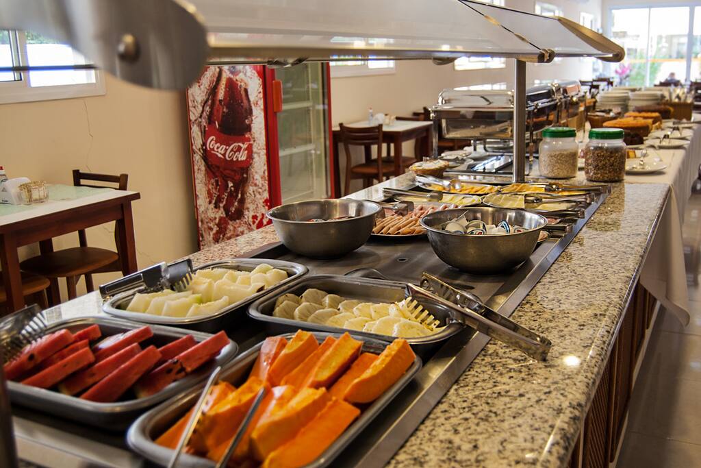 Buffet do café da manhã.