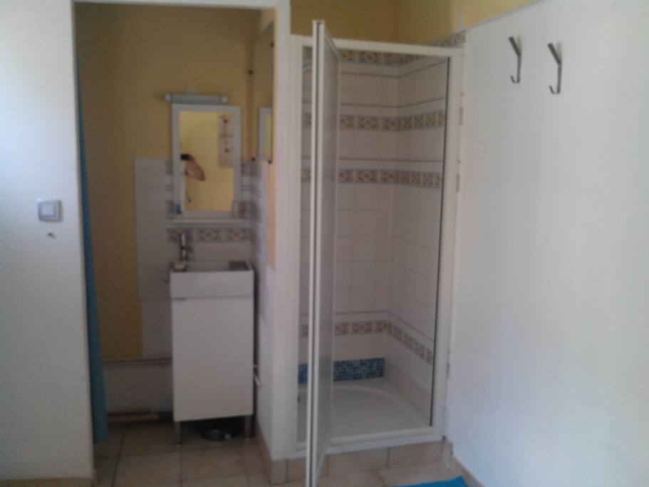 douche lavabo et toilettes