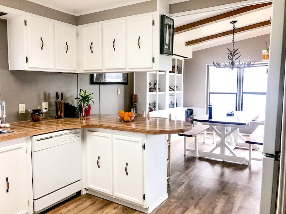 Kitchen, Dining Room, and Breakfast Bar