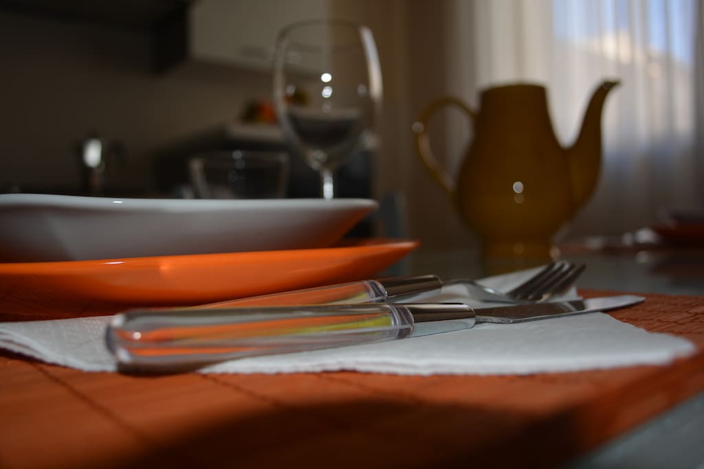 Ambiente unico cucina - soggiorno