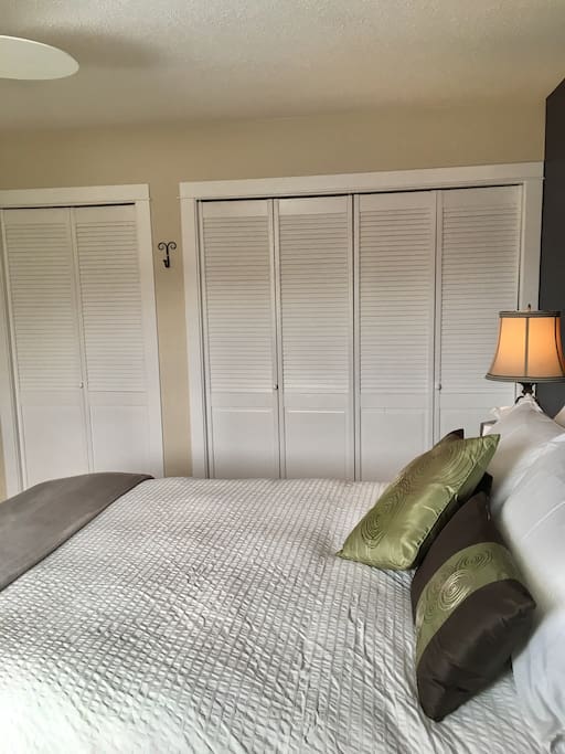 Plenty of closet space.