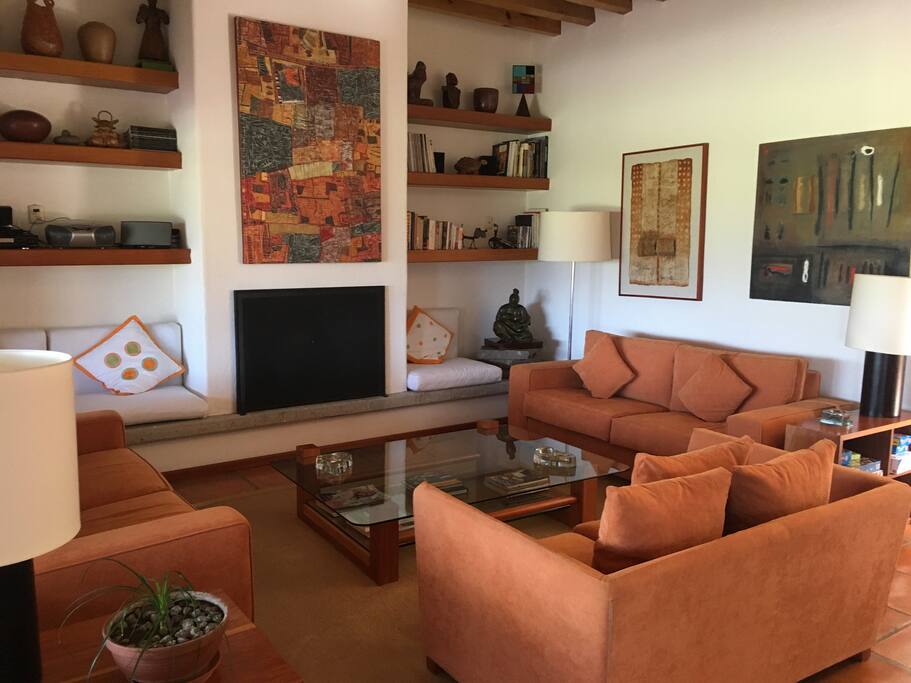 sala con chimenea