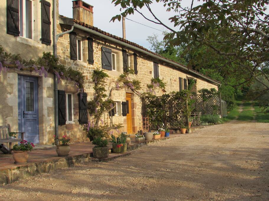 view of the gite and main house