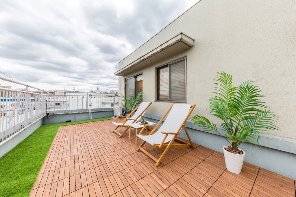 Balcony space with relaxing view!