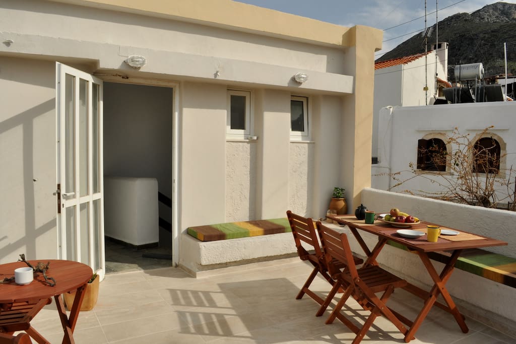 the dinning area of our sunny veranda.