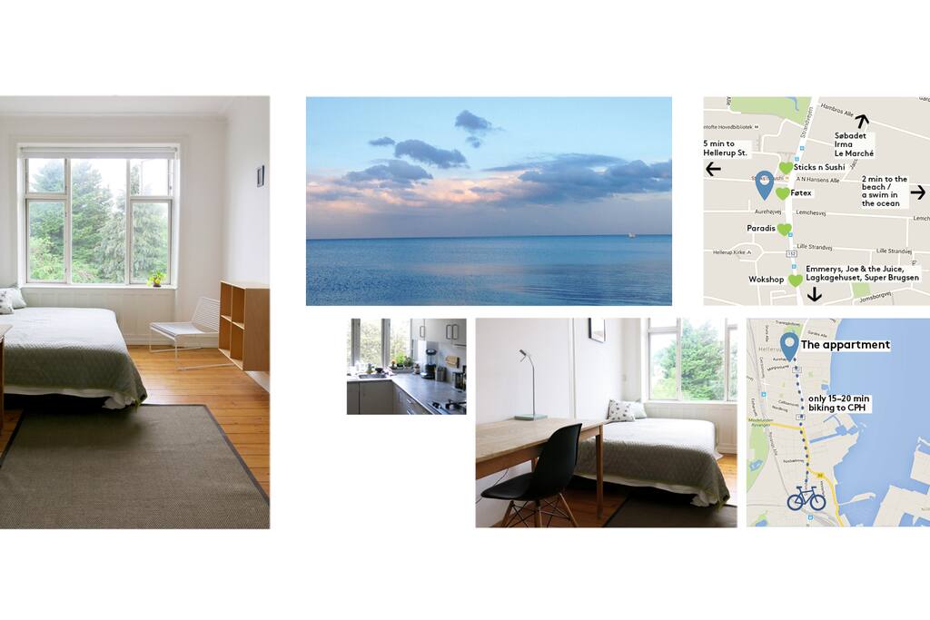Overview – the room, apartment and surroundings.