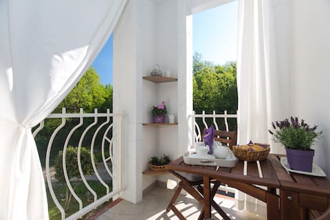 New apartment close to lovely pebbel beach.