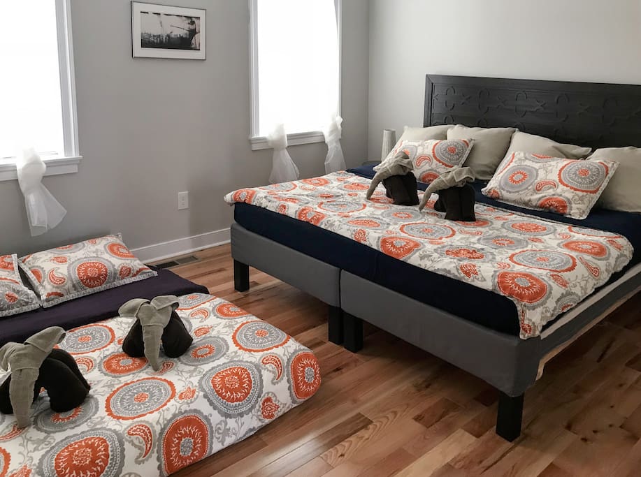 Bedroom with extra bed
