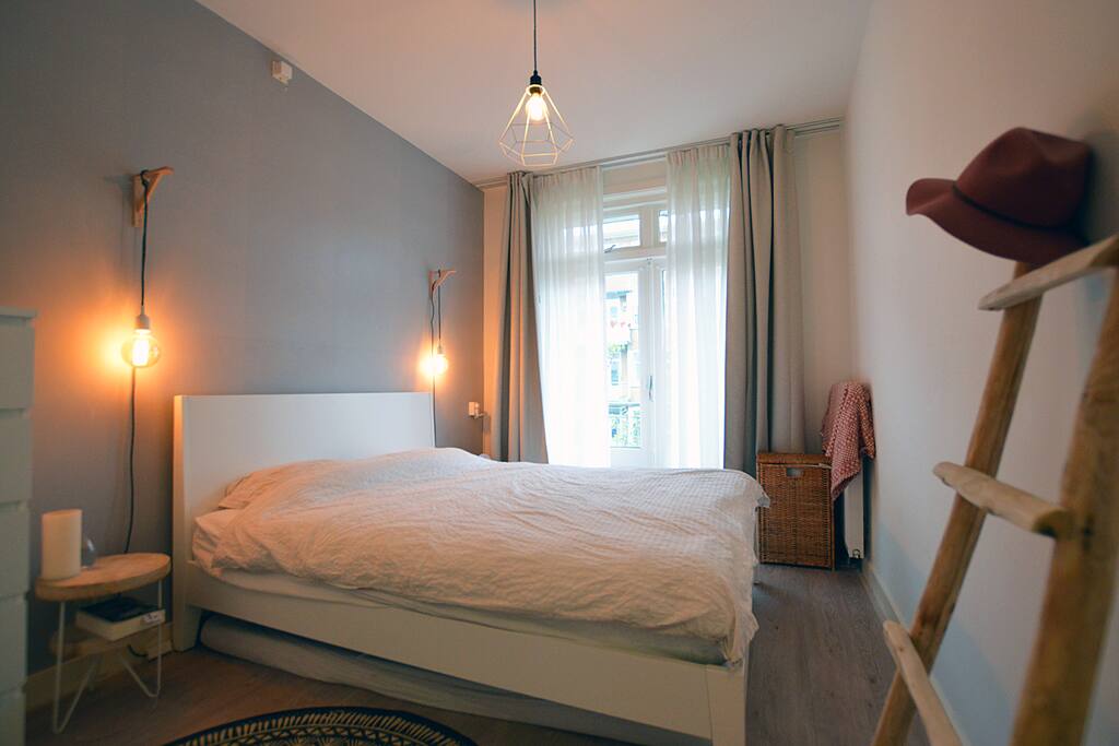 The bedroom with comfortable bed