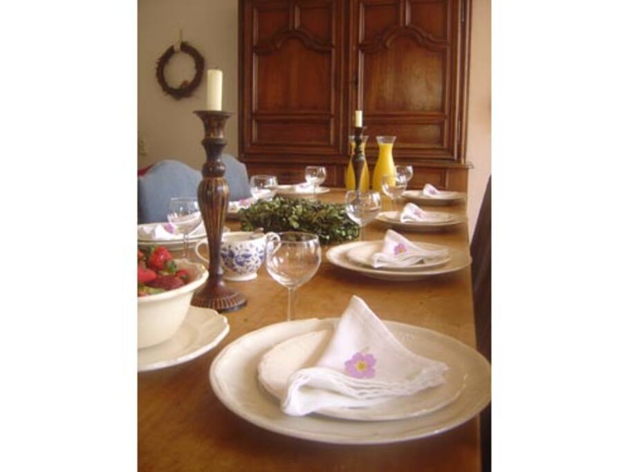 Aan de ontbijttafel