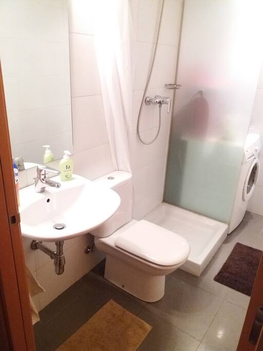 Bathroom with shower only used for the guest