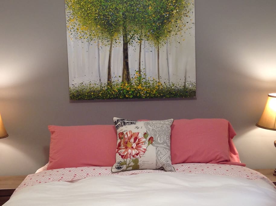 the bed with another set of beddings