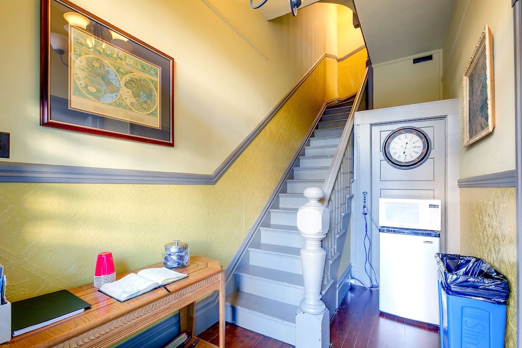 Entryway, Brownies, Microwave, Refrigerator