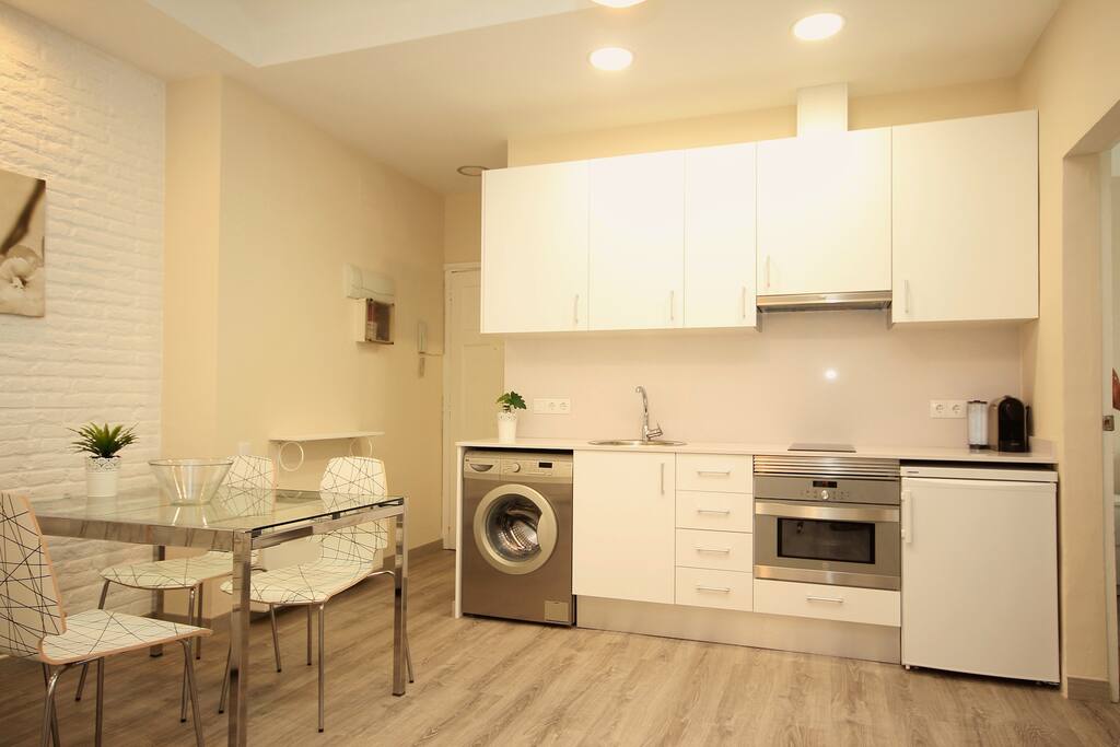 Open plan kitchen