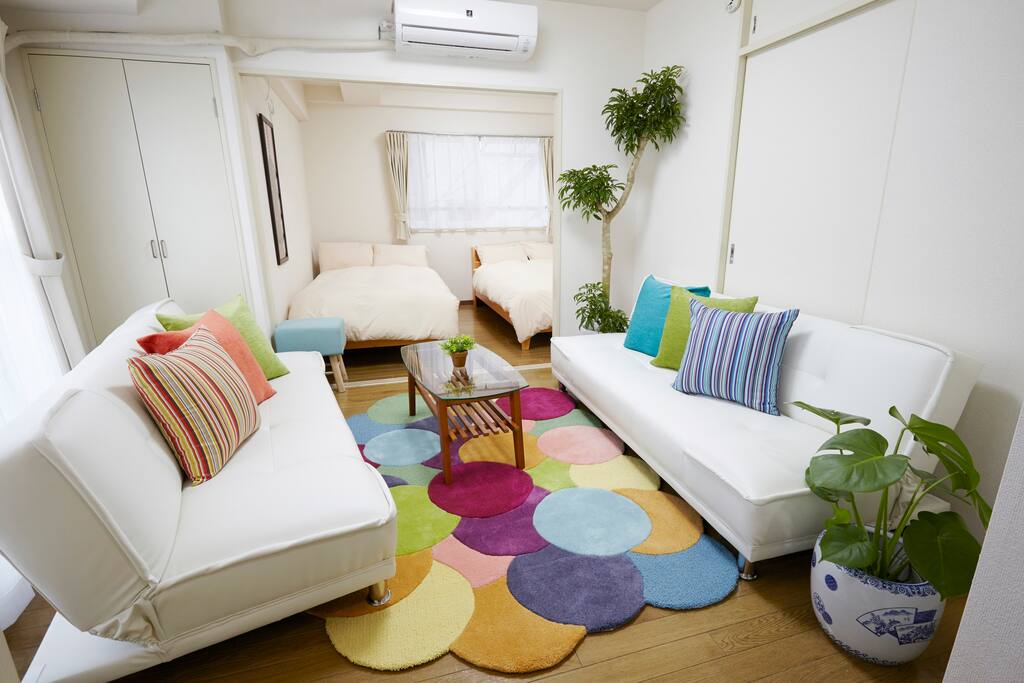Living area:2 Sofa ,be relaxed