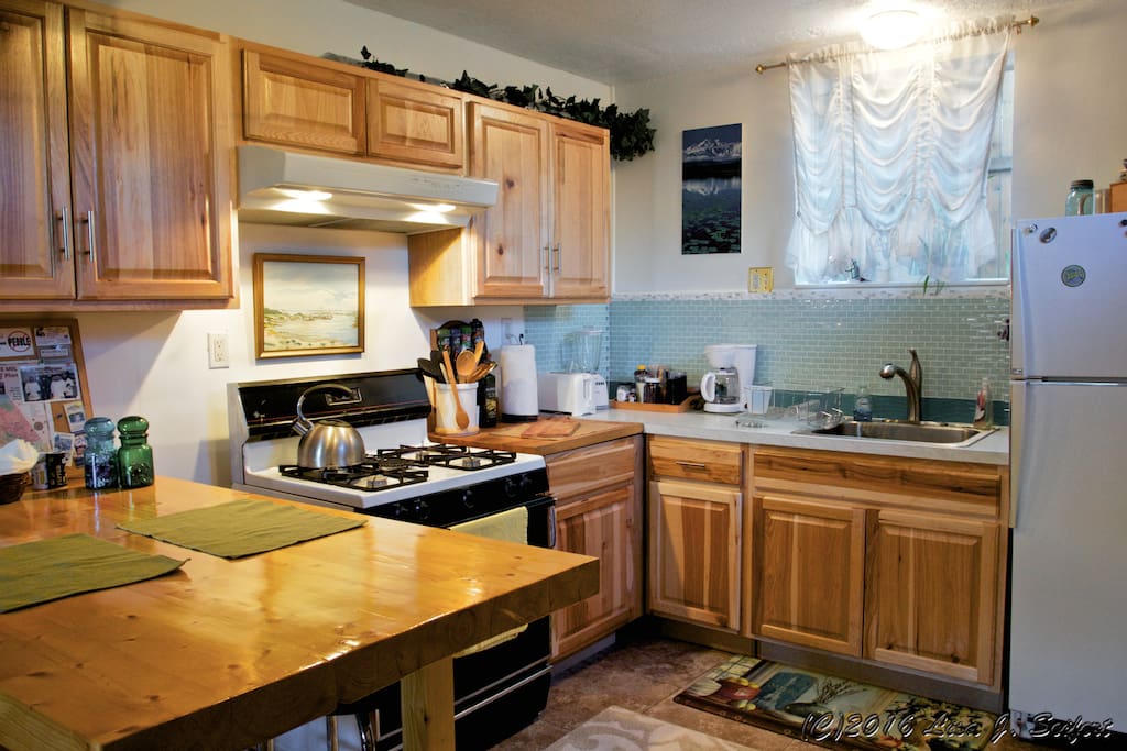 Your full service kitchen has everything you need to cook up your fresh catch of the day