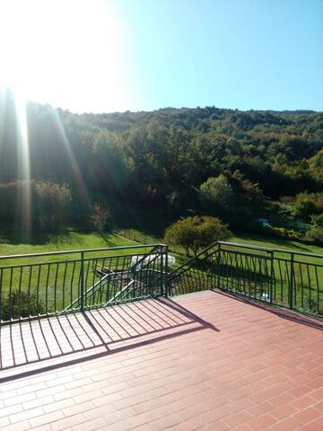 The terrace