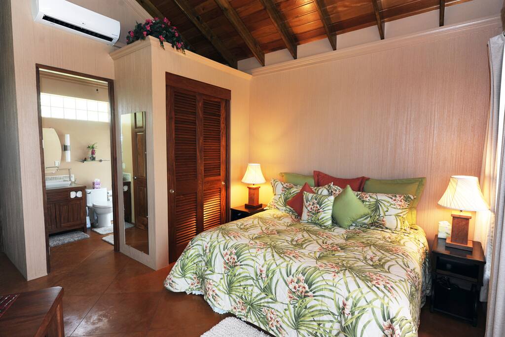 This 24.000 BTU air conditioner keeps this spacious villa cool night and day.