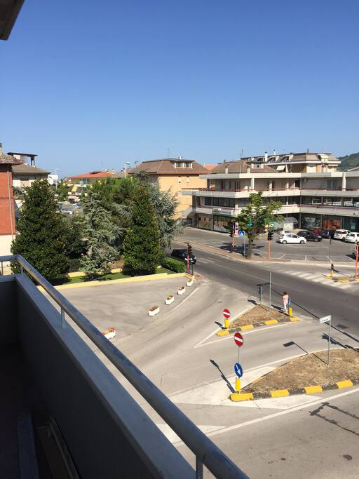 vista balcone frontale verso mare