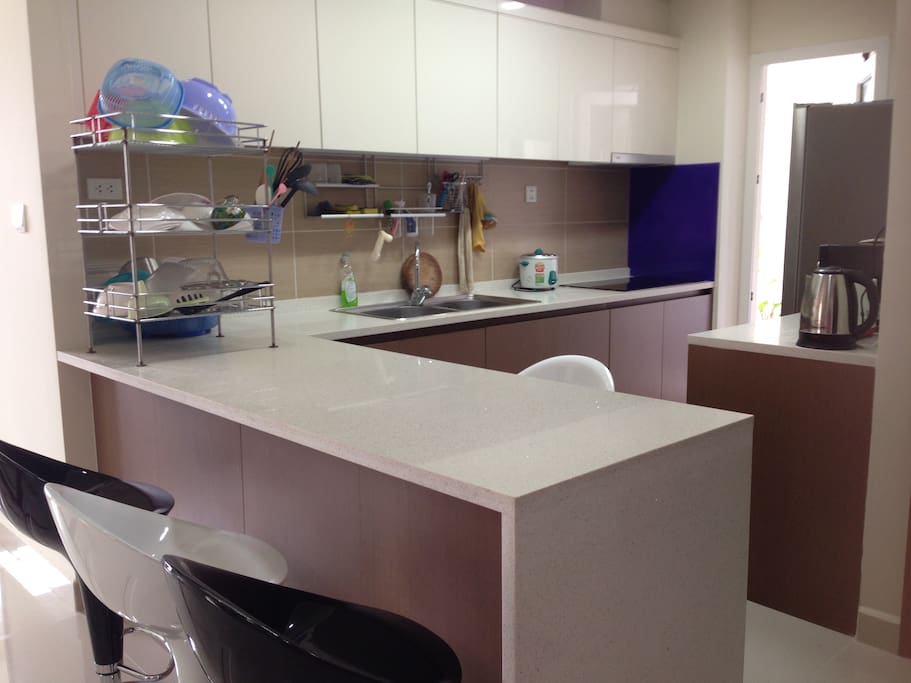 Kitchen- where you can cook yourselves and enjoy meal.