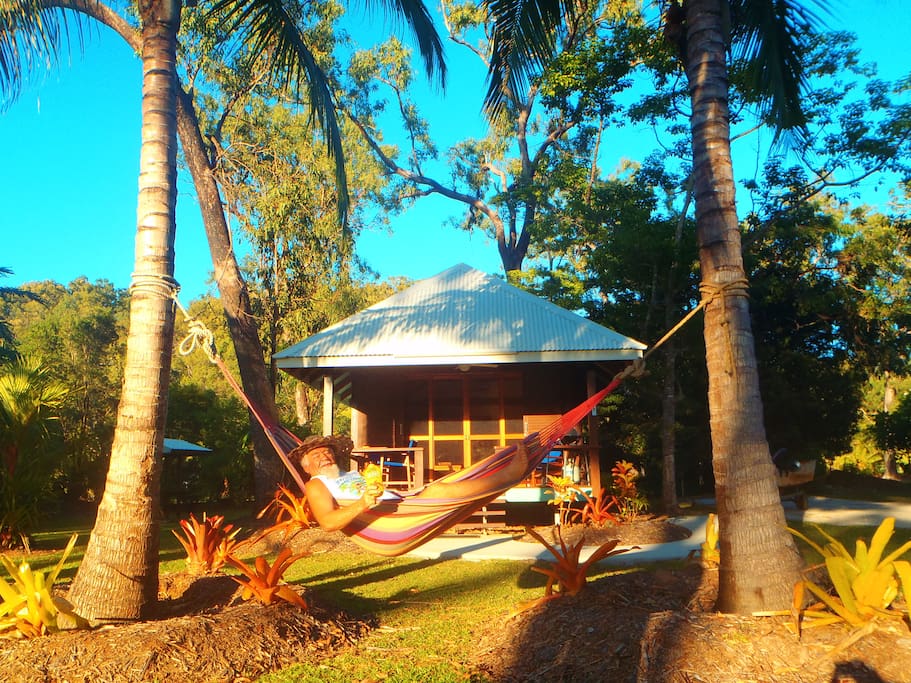 Relax in a hammock
