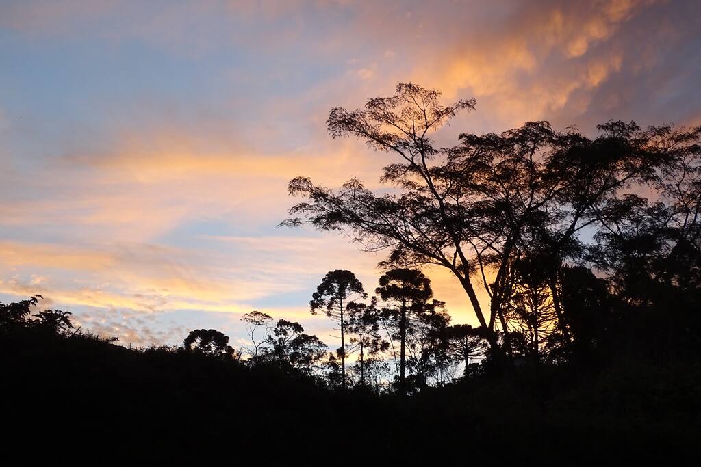Por do sol no terreno