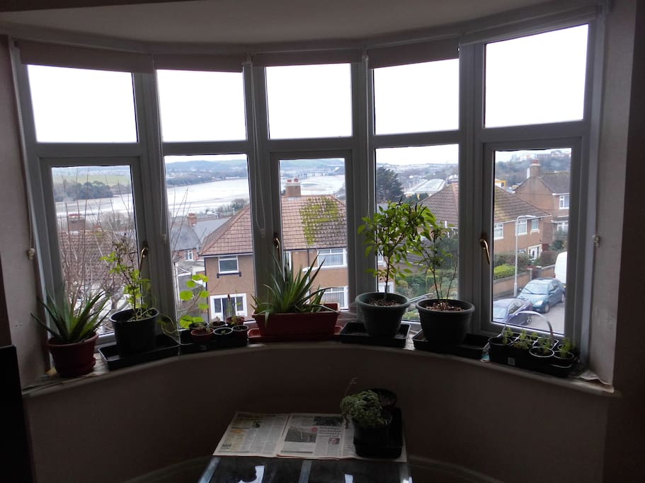 Living room bay window