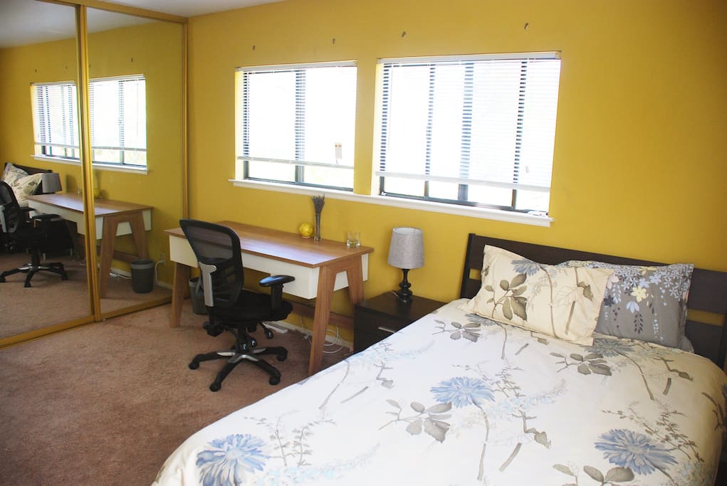 bright and spacious guest bedroom