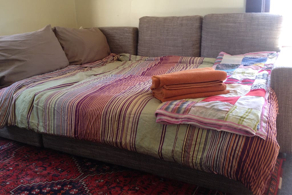 Sofabed with linens - sleeps two
