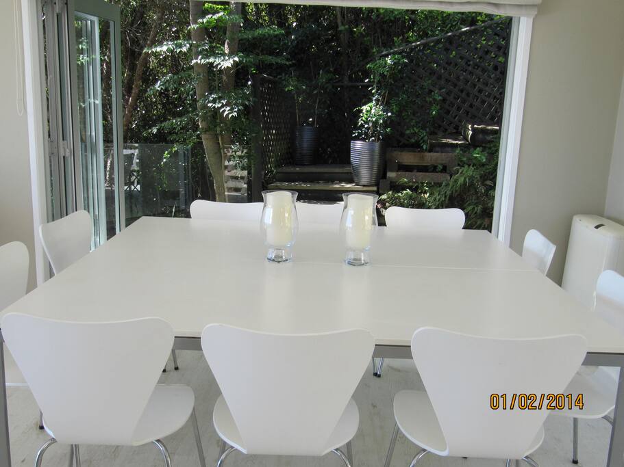 Indoor dining room table