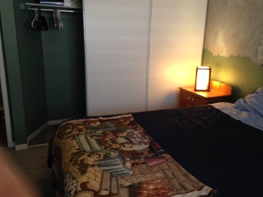 Spacious closet.