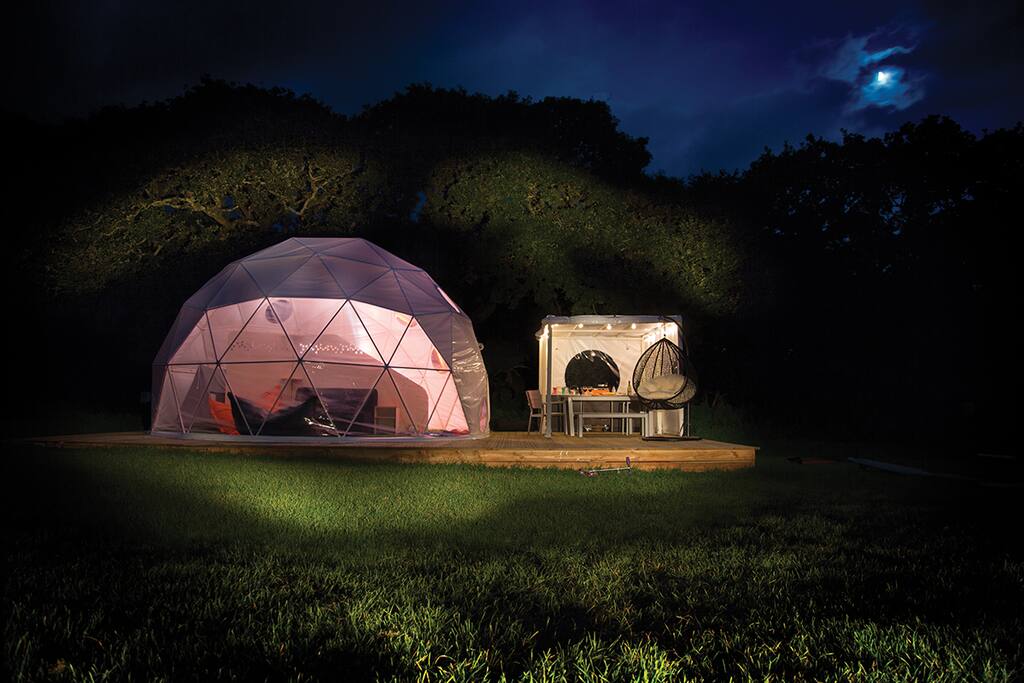 Dome at night