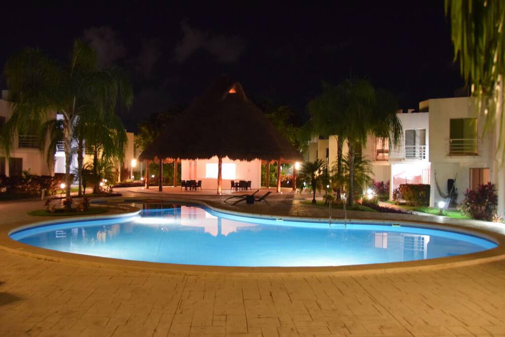 Pool in shared garden