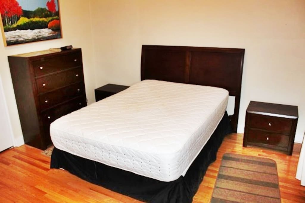 Big bedroom, quality furniture and mattresses