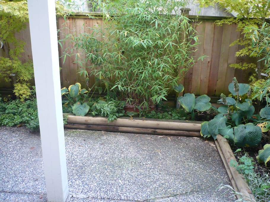 Patio outside bedroom