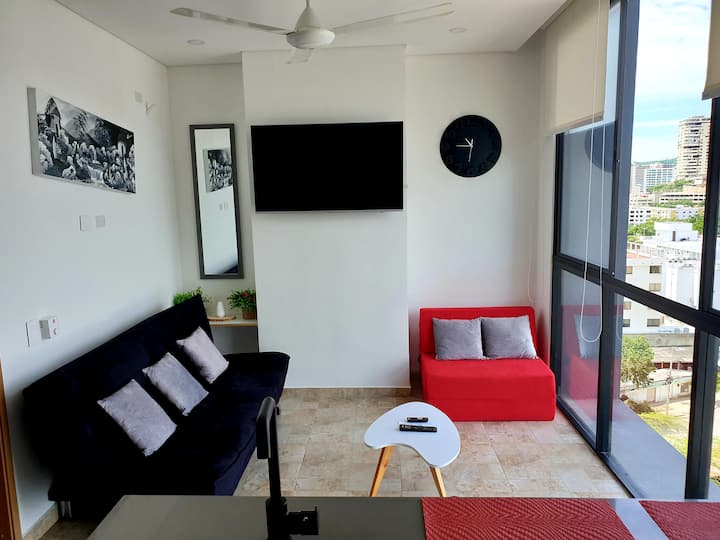 Área social de sala
- Alojamiento en el área social de la habitación.