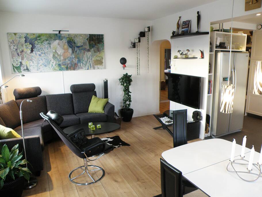 cozy corner with TV