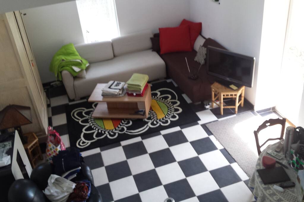 le salon vu de la mezzanine