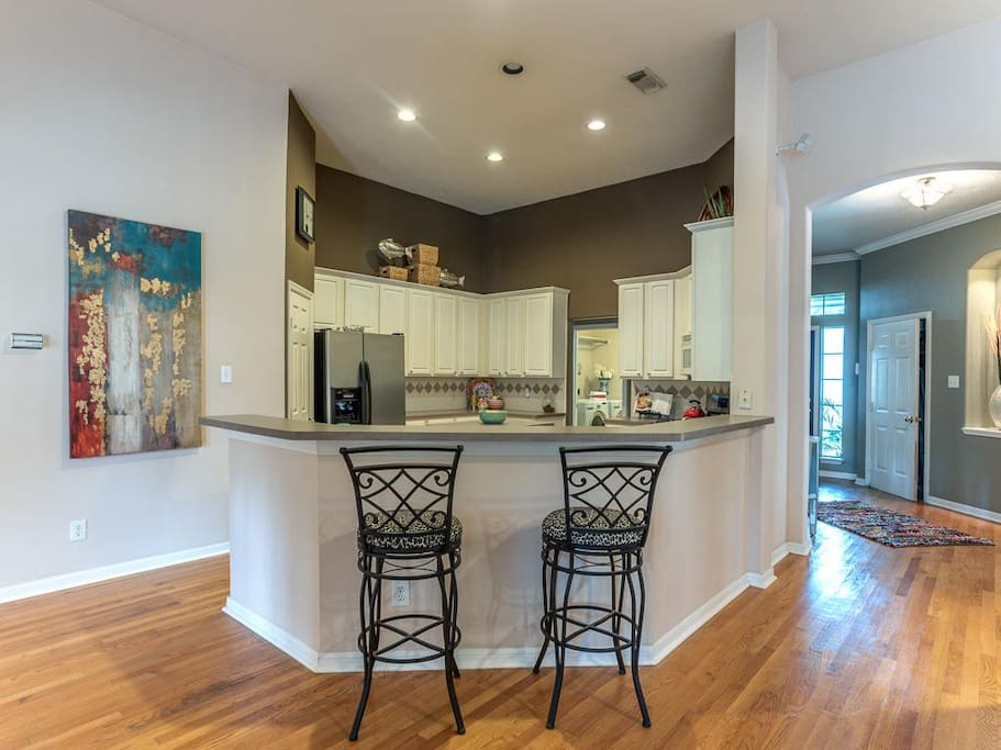 Kitchen from living room