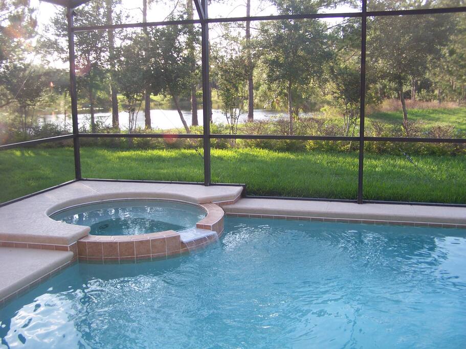 32ft heated pool and spa