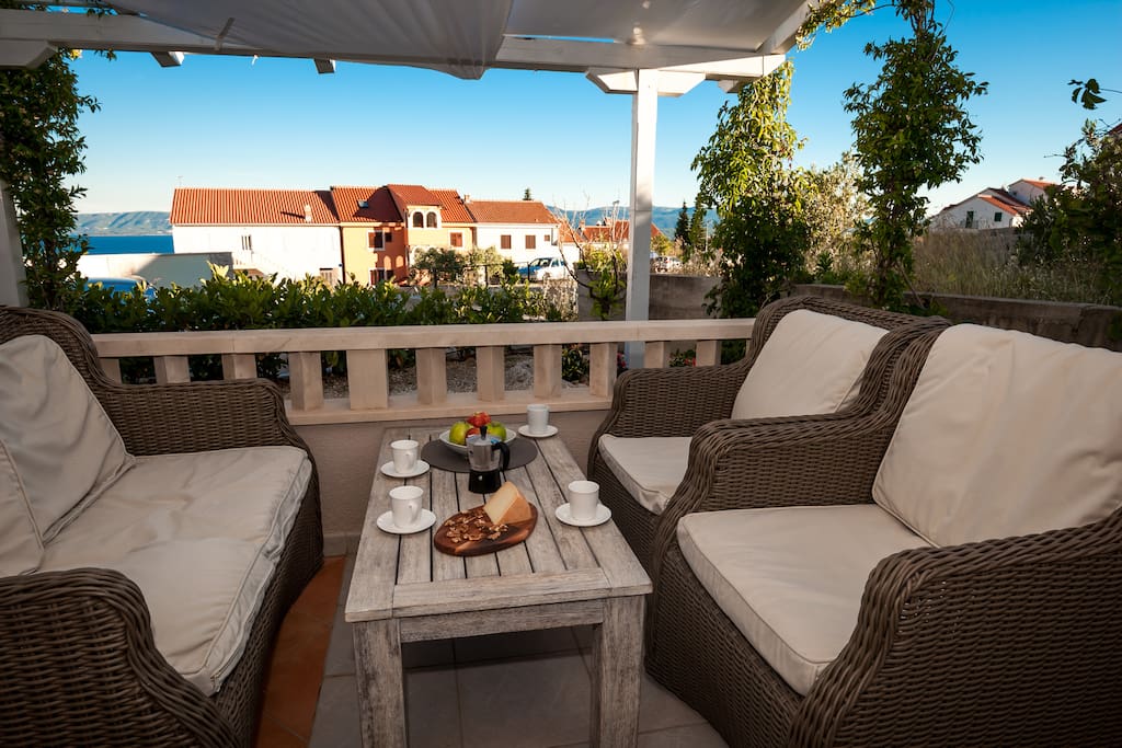 Relax on the terrace and start enjoying your holidays!