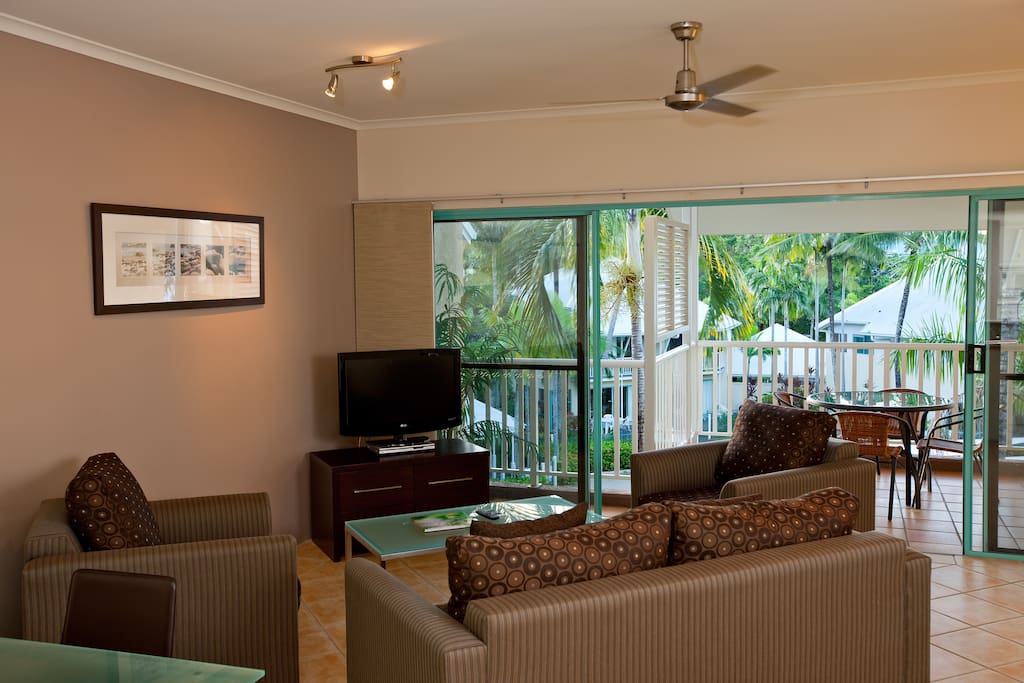 Open Living Area with Balcony