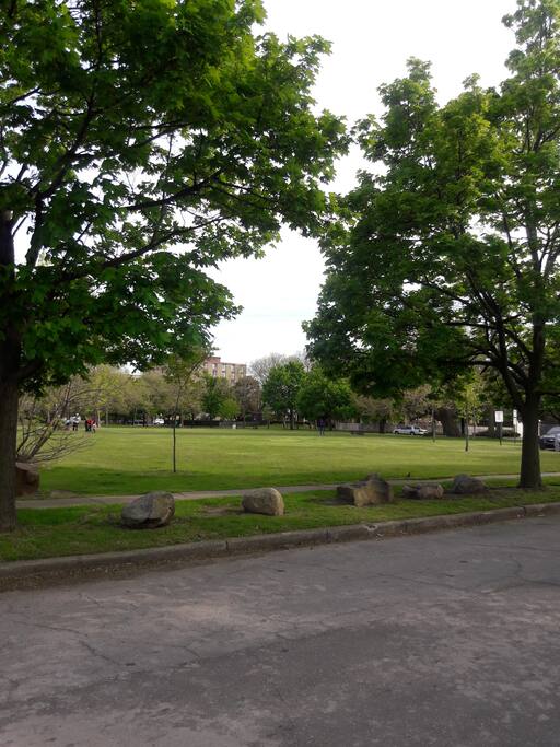 Nearby Pallister Park - 1.5 blocks away